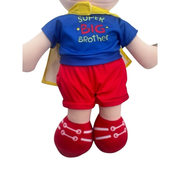 Ganz Super Big Brother 14" Stuffed Doll Detachable Hero Cape Embroidered Eyes - Picture 5 of 15